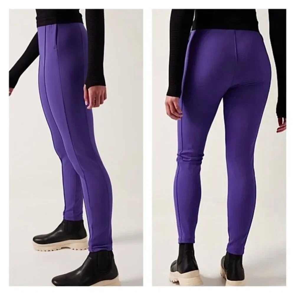NWT Athleta Glacier Snow Skinny Pants size‎ 6 Purple Ski Outdoors Winter